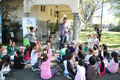 Un montón de pibes participaron del Primer Concurso de Pintura Infantil al Aire Libre
